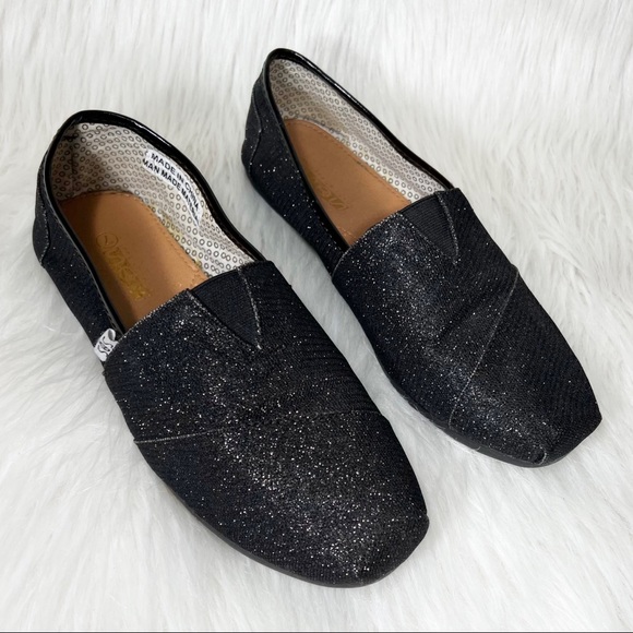 SOS Shoes - SOS Black Shimmery Casual Slip On Shoes